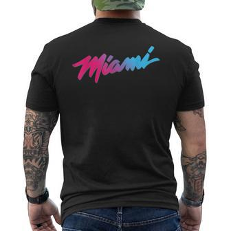 Miami Script T-Shirt mit Rückendruck - Seseable