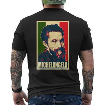 Michelangelo Famous Italian Artist And Painter Men's T-shirt Back Print - Monsterry UK