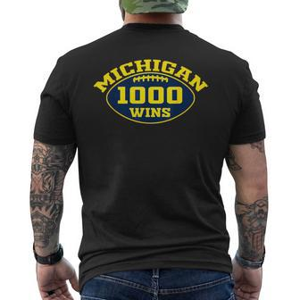 Michigan 1000 One Thousand Wins Men's T-shirt Back Print | Mazezy