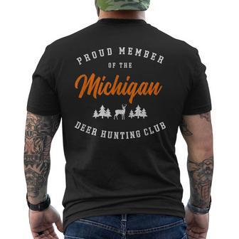 Michigan Deer Hunting Club Men's T-shirt Back Print - Monsterry AU