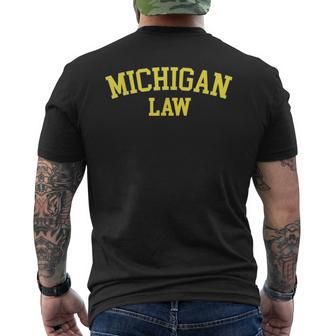 Michigan Law Michigan Bar Graduate Lawyer College Men's T-shirt Back Print - Monsterry AU