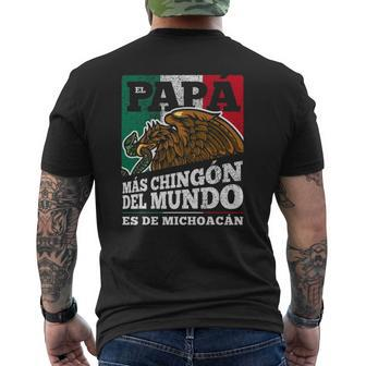 Michoacan Mexico Dia Del Papá Mens Back Print T-shirt | Mazezy