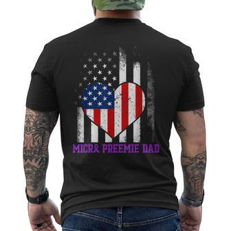Micro Preemie Nicu New Dad Strength Premature Birth Da1 Men's T-shirt Back Print - Monsterry UK