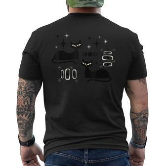 Midcentury Mid Century Cat Retro Atomic Age Space Modern Men's T-shirt Back Print - Seseable