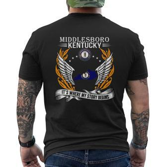 Middlesboro Kentucky It Is Where My Story Begins Mens Back Print T-shirt - Thegiftio UK