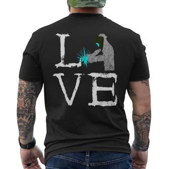 Mig Welding Love Welder Weld Metal Worker Slworker Men's T-shirt Back Print - Monsterry UK