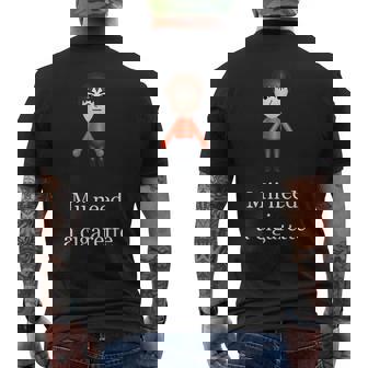 Mii Need A Cigarette Men's T-shirt Back Print | Mazezy