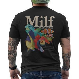 Milf Man I Love Fish Men's T-shirt Back Print | Mazezy