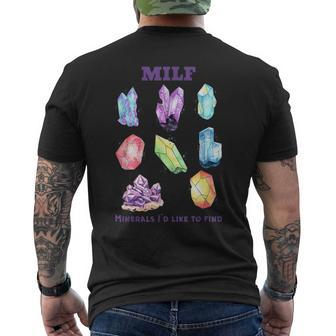 MILF Minerals I'd Like To Find Quote Men's T-shirt Back Print - Monsterry