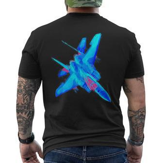 Military's Jet Fighters Aircraft Plane F22 Raptor Men's T-shirt Back Print - Monsterry CA