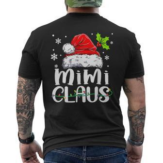 Mimi Claus Christmas Believe In Santa Claus Matching Mens Back Print T-shirt | Seseable UK