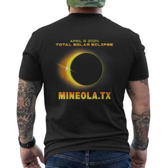 Mineola Texas Total Solar Eclipse 2024 Men's T-shirt Back Print | Mazezy CA