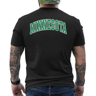 Minnesota Text Men's T-shirt Back Print | Mazezy AU