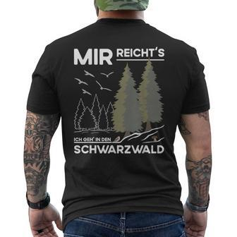 Mir Reicht Das Schwarzwald Travel And Souveniracationer German T-Shirt mit Rückendruck - Seseable