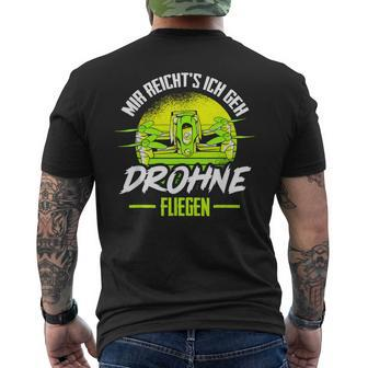 Mir Reicht's Ich Geh Drone Flying Retro Drone Pilot T-Shirt mit Rückendruck - Seseable