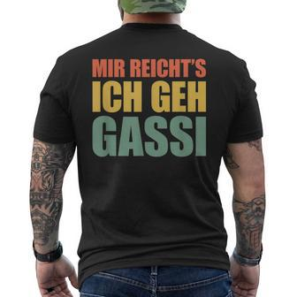 Mir Reicht's Ich Geh Gassi T-Shirt mit Rückendruck - Seseable