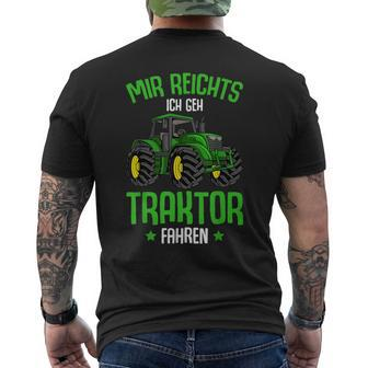 Mir Reichts Ich Geh Traktor Fahren Children's Boys' S T-Shirt mit Rückendruck - Seseable