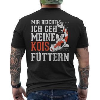 Mir Reicht's Kois Feeding Fish Aquarium Koi T-Shirt mit Rückendruck - Geschenkecke