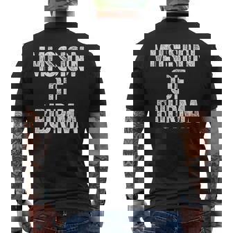 Mission Of Burma Retro Men's T-shirt Back Print | Mazezy