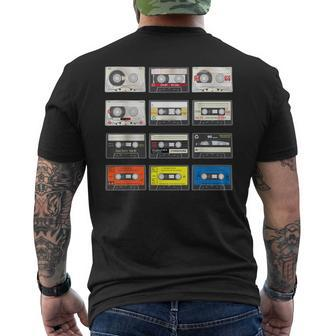 Mix Tape Retro Audio Cassette 80S 90S Men's T-shirt Back Print - Thegiftio UK