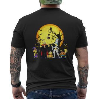 Mng-Simpson Halloween Mens Back Print T-shirt - Thegiftio UK