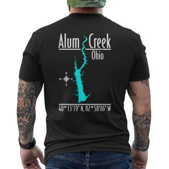 Modern Alum Creek Ohio Men's T-shirt Back Print - Monsterry DE