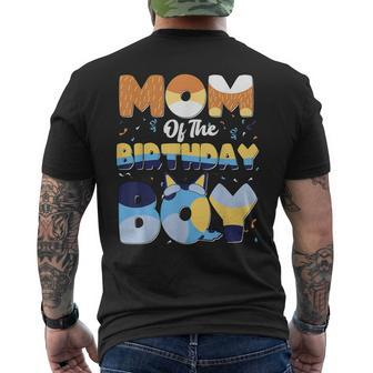 Mom And Dad Birthday Boy Dog Family Matching Men's T-shirt Back Print | Mazezy UK