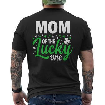 Mom Of The Lucky One Birthday Family St Patrick's Day Men's T-shirt Back Print - Monsterry
