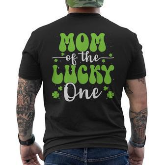 Mom Of The Lucky One First Birthday St Patrick's Day Men's T-shirt Back Print - Monsterry