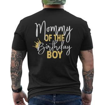 Mommy Of The Birthday Boy Bday Party Men's T-shirt Back Print | Seseable CA
