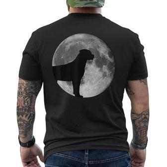 Mondlicht Labrador Silhouette Herren Kurzärmliges Herren-T-Kurzärmliges Herren-T-Shirt, Hundeliebhaber Design - Seseable