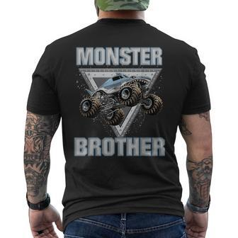 Monster Truck Brother Monster Truck Are My Jam Truck Lovers Men's T-shirt Back Print - Seseable