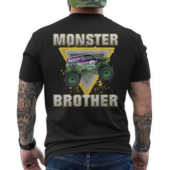 Monster Truck Brother Monster Truck Are My Jam Truck Lovers Men's T-shirt Back Print - Monsterry CA