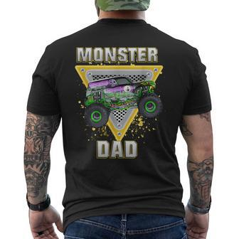 Monster Truck Dad Fathers Day Monster Truck Are My Jam Men's T-shirt Back Print - Thegiftio UK