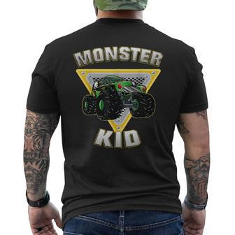 Monster Truck Kid Monster Truck Are My Jam Truck Lovers Men's T-shirt Back Print - Seseable