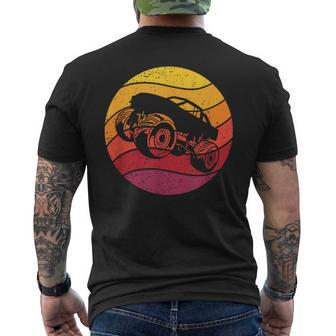 Monster Truck Retro Style Vintage Men's T-shirt Back Print - Thegiftio UK