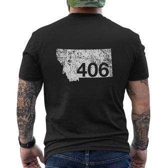 Montana Area Code 406 Shirt Cute Hometown Souvenir Mens Back Print T-shirt - Seseable