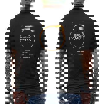 Montpelier Vermont 4082024 Total Solar Eclipse 2024 Men's T-shirt Back Print - Seseable