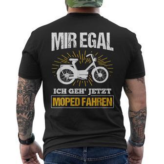 Moped Ich Geh' Jetzt Moped Fahren Ich Geh' Jetzt Moped F S T-Shirt mit Rückendruck - Seseable