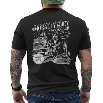 Morally Grey Book Club Men's T-shirt Back Print - Thegiftio UK