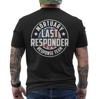 Mortuary Last Responder Response Team Mortician Men's T-shirt Back Print - Monsterry AU