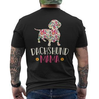 Wiener Mom Weenie Dog Vintage Dachshund Men's T-shirt Back Print | Mazezy