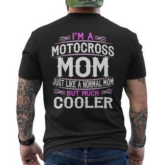 Motocross Mom Cute Sporting Mom Men's T-shirt Back Print - Monsterry UK