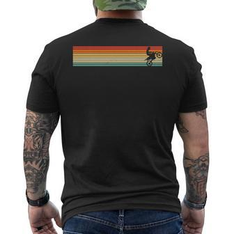 Motocross Retro Vintage Sunset 70S 80S Dirt Bike Men's T-shirt Back Print - Monsterry AU
