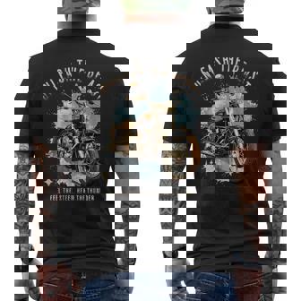 Motorcycle Motorbike Bike Adventure Touring And Exploration Men's T-shirt Back Print - Thegiftio