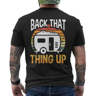 Motorhome Rv Camping Camper Back That Thing Up Men's T-shirt Back Print - Monsterry AU