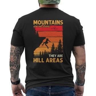 Mountains Are Not They Are Hill Areas Camping Mens Back Print T-shirt - Thegiftio UK