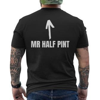 Mr Half Pint Stag Do Nicknames Sober And Stag Party Men's T-shirt Back Print - Monsterry