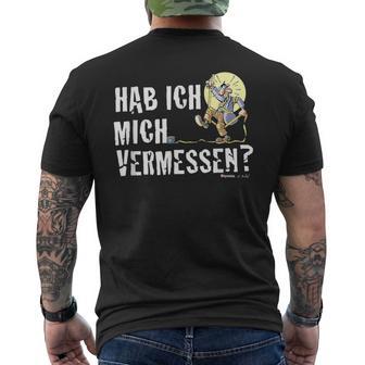 Mr Hüpenbecker Hab Ich Mich Vermessen T-Shirt mit Rückendruck - Seseable