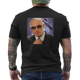 Mr Worldwide Pitbull V2 Mens Back Print T-shirt - Thegiftio UK